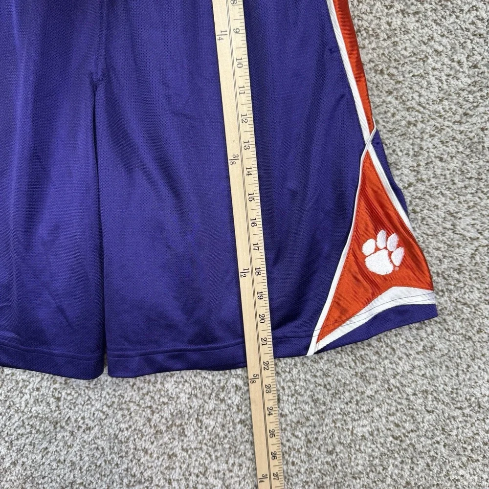Vintage Clemson Tigers Basketball Shorts Mens Size Small Tiger Paw Nike Team Y2K